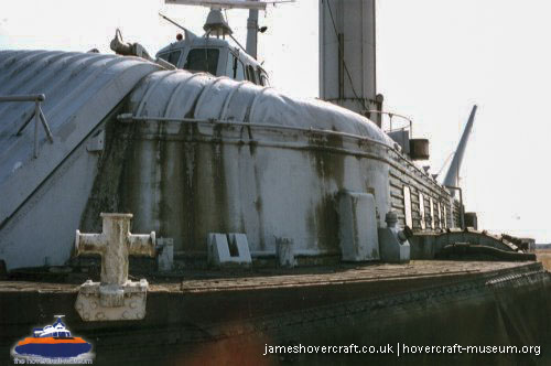BH7 being moved to The Hovercraft Museum -  (credit: The <a href='http://www.hovercraft-museum.org/' target='_blank'>Hovercraft Museum Trust</a>).